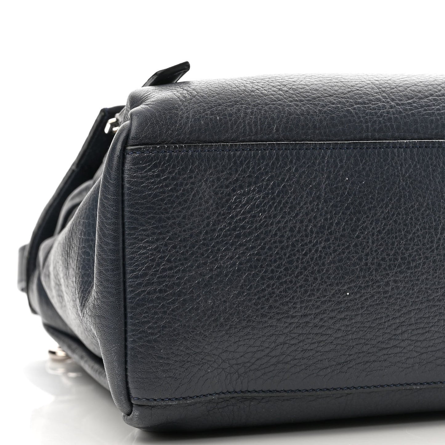 Calfskin Small Pandora Pure Flap Bag Blue