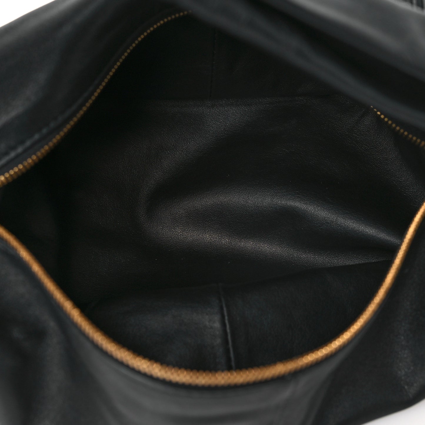 Calfskin Mini Double Knot Bag Black