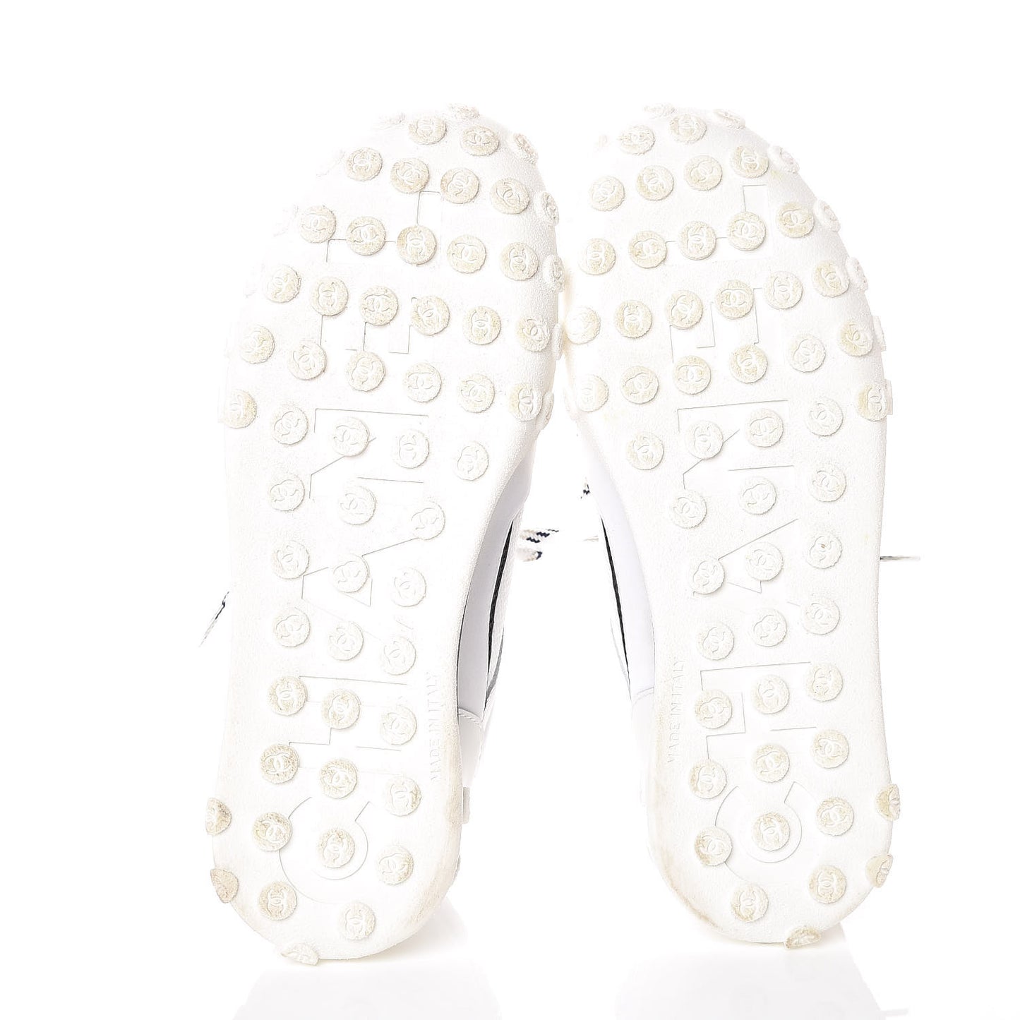 Calfskin Mesh Sneakers 36 White
