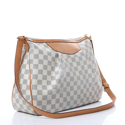 Louis Vuitton Damier Azur Siracusa MM 3 of 19