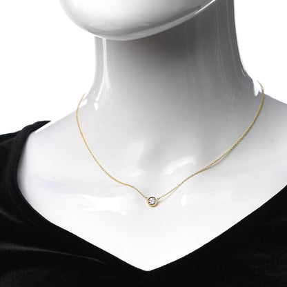 Tiffany 18K Yellow Gold Diamond .43ct Elsa Peretti Diamonds by the Yard Pendant Necklace 2 of 7