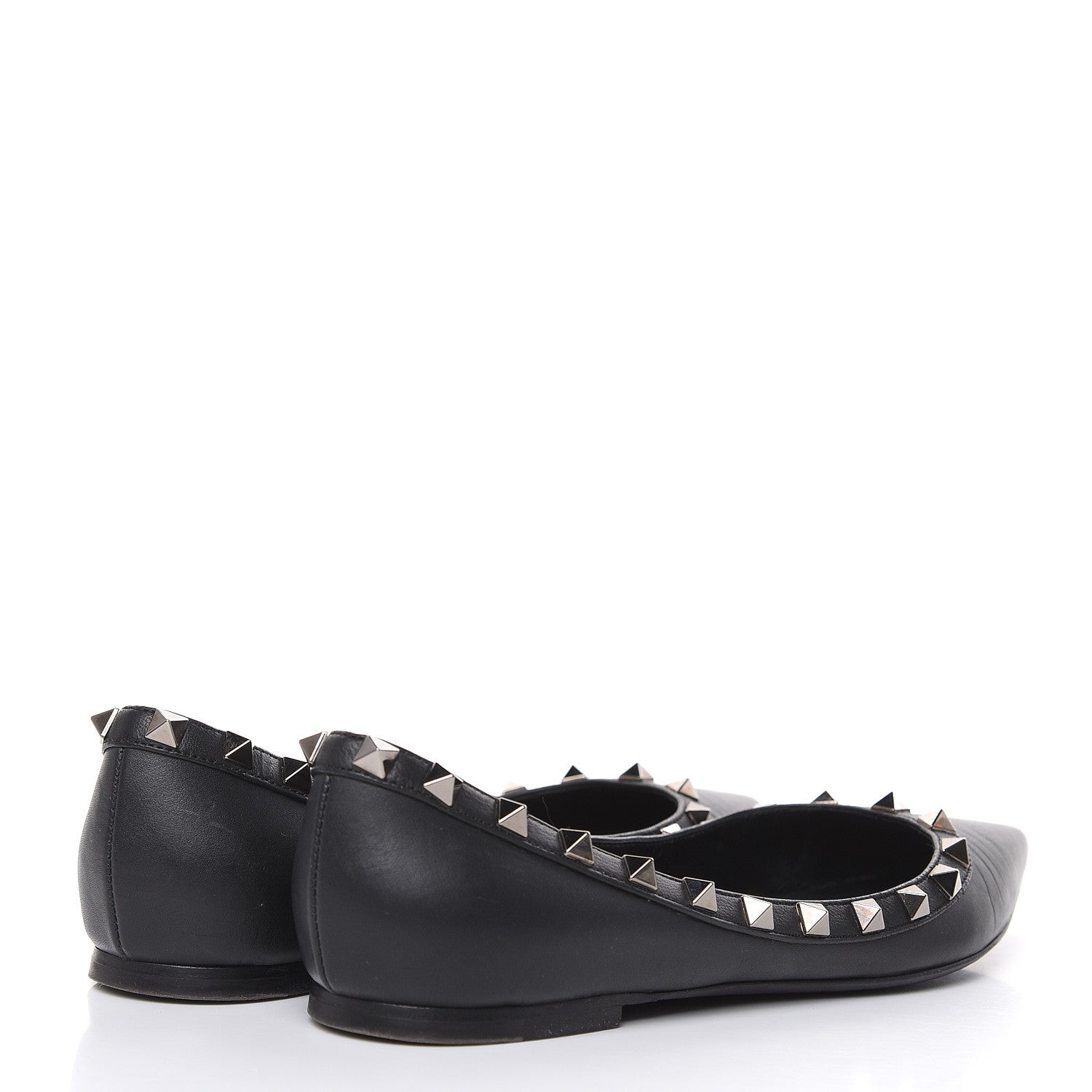 Valentino Garavani Nappa Rockstud Ballerina Flats 36 Black 4 of 13