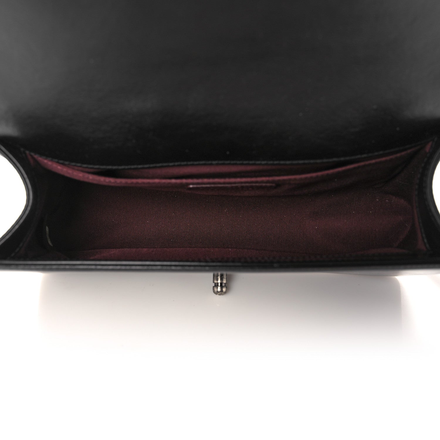 Chanel Glazed Calfskin Quilted Medium Boy Chained Flap Black 5 of 11