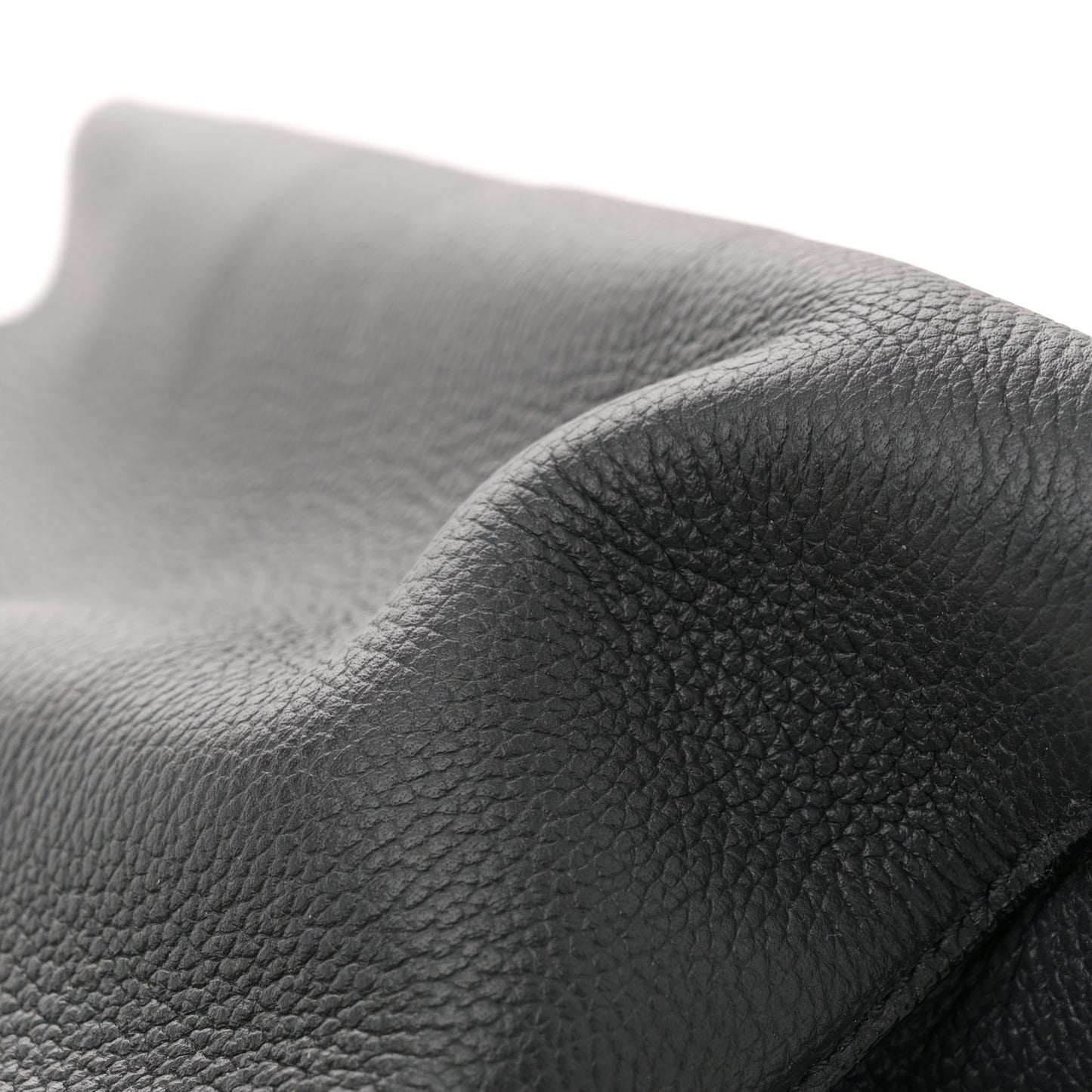 Grained Calfskin Medium Milla Tote Phantom Grey