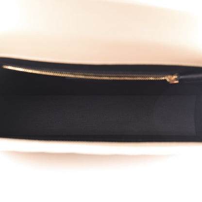 Saint Laurent Grain De Poudre Matelasse Chevron Large Monogram Satchel Nude Powder 4 of 9