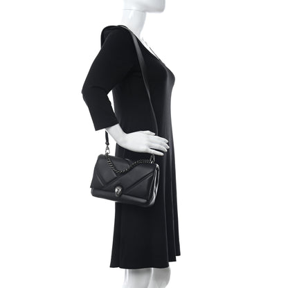 Bulgari Calfskin Matelasse Serpenti Cabochon Crossbody Bag Black 2 of 11