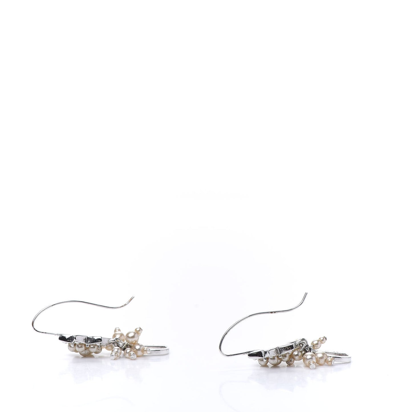 Pearl Star Earrings Silver