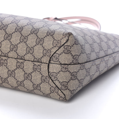 Gucci Textured Calfskin Monogram Small Reversible GG Tote Dark Cipria 13 of 15