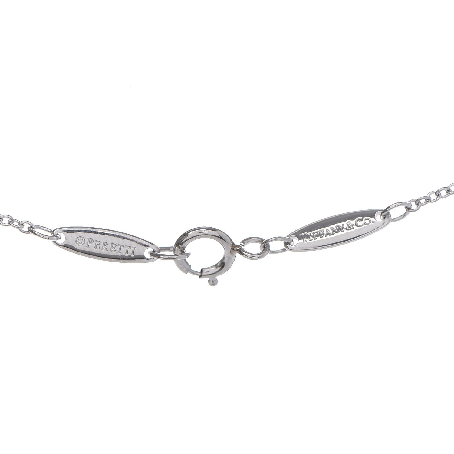 Tiffany Platinum Diamond 6mm Elsa Peretti Teardrop Pendant Necklace 6 of 6