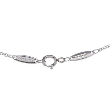 Tiffany Platinum Diamond 6mm Elsa Peretti Teardrop Pendant Necklace 6 of 6