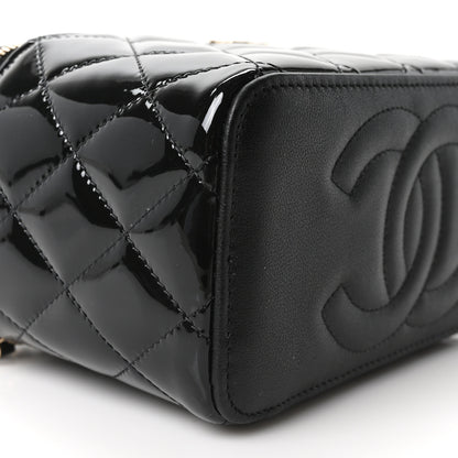 Chanel Patent Quilted Pick Me Up Vanity Case Black 8 of 9