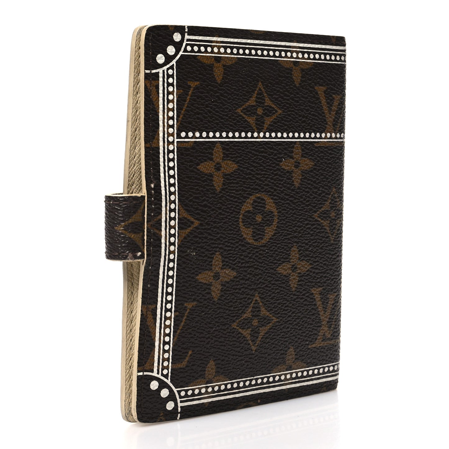 Damier Ebene Trunk Small Ring Agenda Cover White