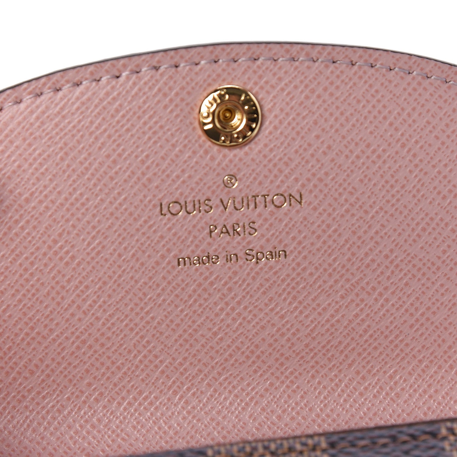 Louis Vuitton Damier Ebene Rosalie Coin Purse Rose Ballerine 6 of 8