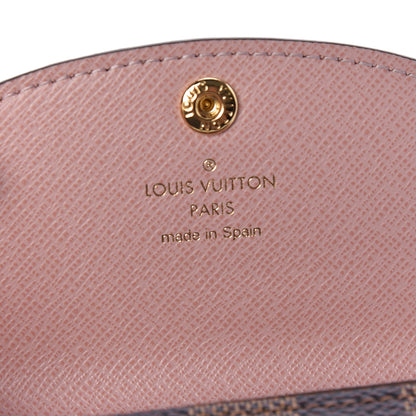 Louis Vuitton Damier Ebene Rosalie Coin Purse Rose Ballerine 6 of 8