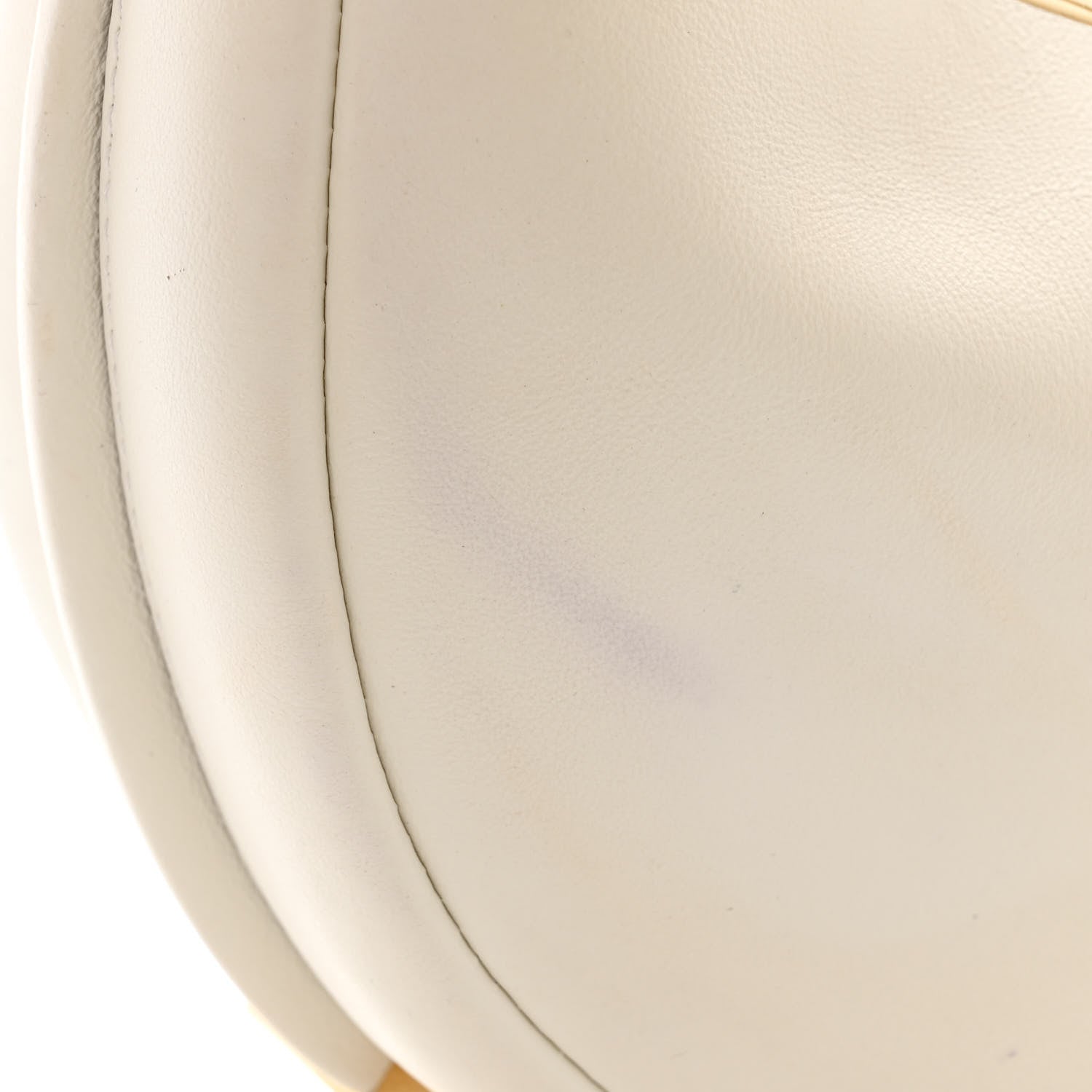Fendi Vitello Grace Matte Mini Fendigraphy Hobo Bag White Ice 13 of 16