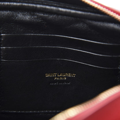 Saint Laurent Grain De Poudre Matelasse Monogram Mini Lou Camera Bag Eros Red 8 of 10