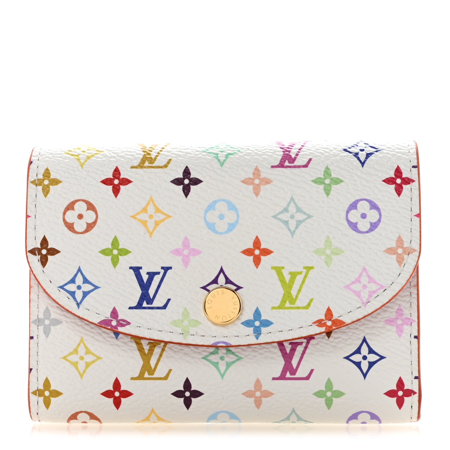 Louis Vuitton LV X TM Monogram Multicolor Rosalie Coin Purse White Kawaii Pink 1 of 6