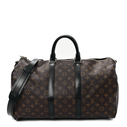 Louis Vuitton Monogram Macassar Keepall Bandouliere 45 1 of 10