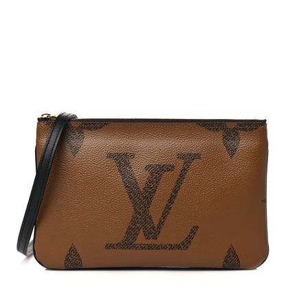Louis Vuitton Reverse Monogram Giant Double Zip Pochette 1 of 10