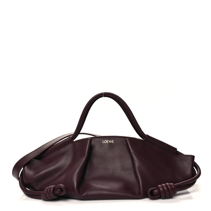 Loewe Shiny Nappa Calfskin Small Paseo Bag Burgundy 1 of 9