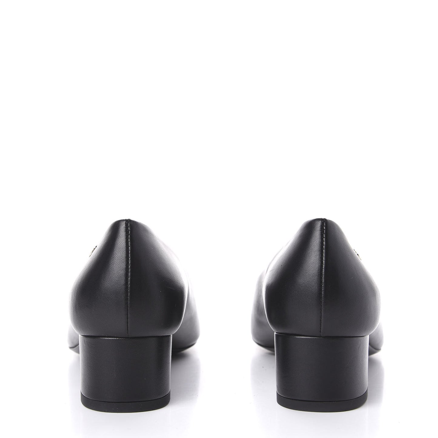 Lambskin Pearl Camellia Cap Toe Pumps 38.5 Black