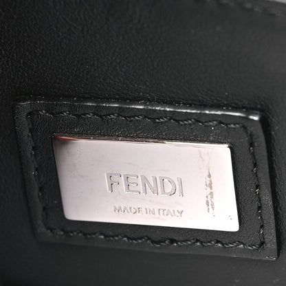 Fendi Vitello Baltico Dolce Studded Petite 2Jours Tote Black Multicolor 6 of 9