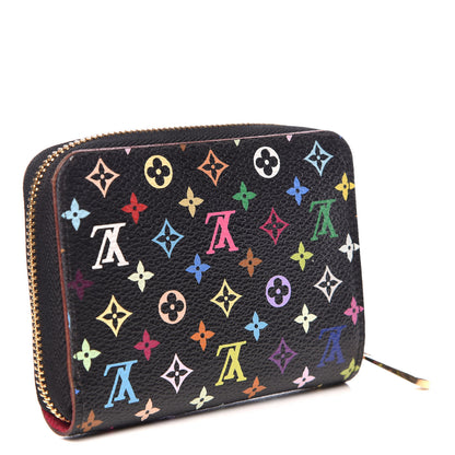 Louis Vuitton Monogram Multicolor Zippy Coin Purse Black Grenade 3 of 6
