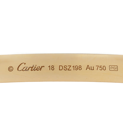 Cartier 18K Yellow Gold LOVE Cuff Bracelet 18 3 of 4