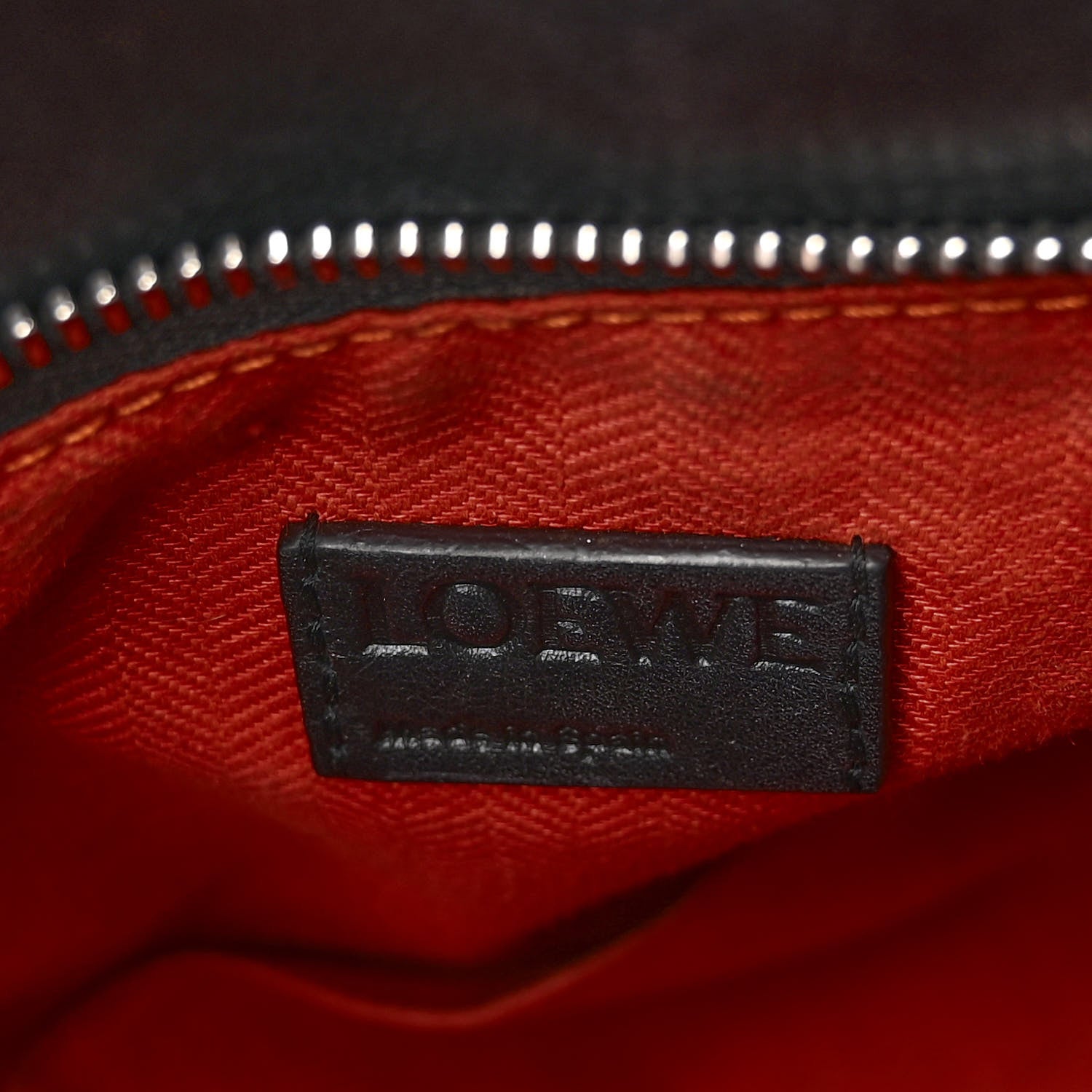 Loewe X WILLIAM MORRIS Calfskin Puzzle Bag Black Multicolor