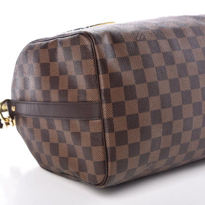 Louis Vuitton Damier Ebene Patches Speedy Bandouliere 30 9 of 10