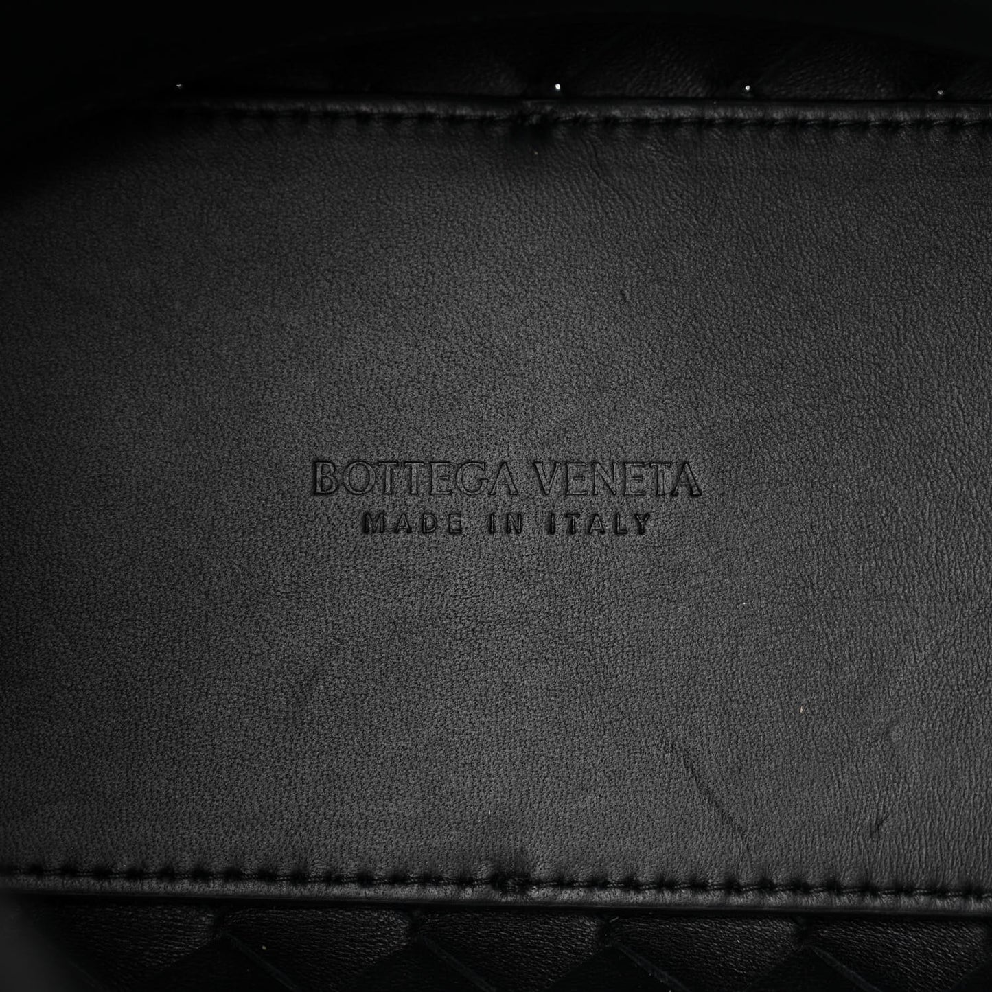 Nappa Intrecciato Small Andiamo Shoulder Bag Black