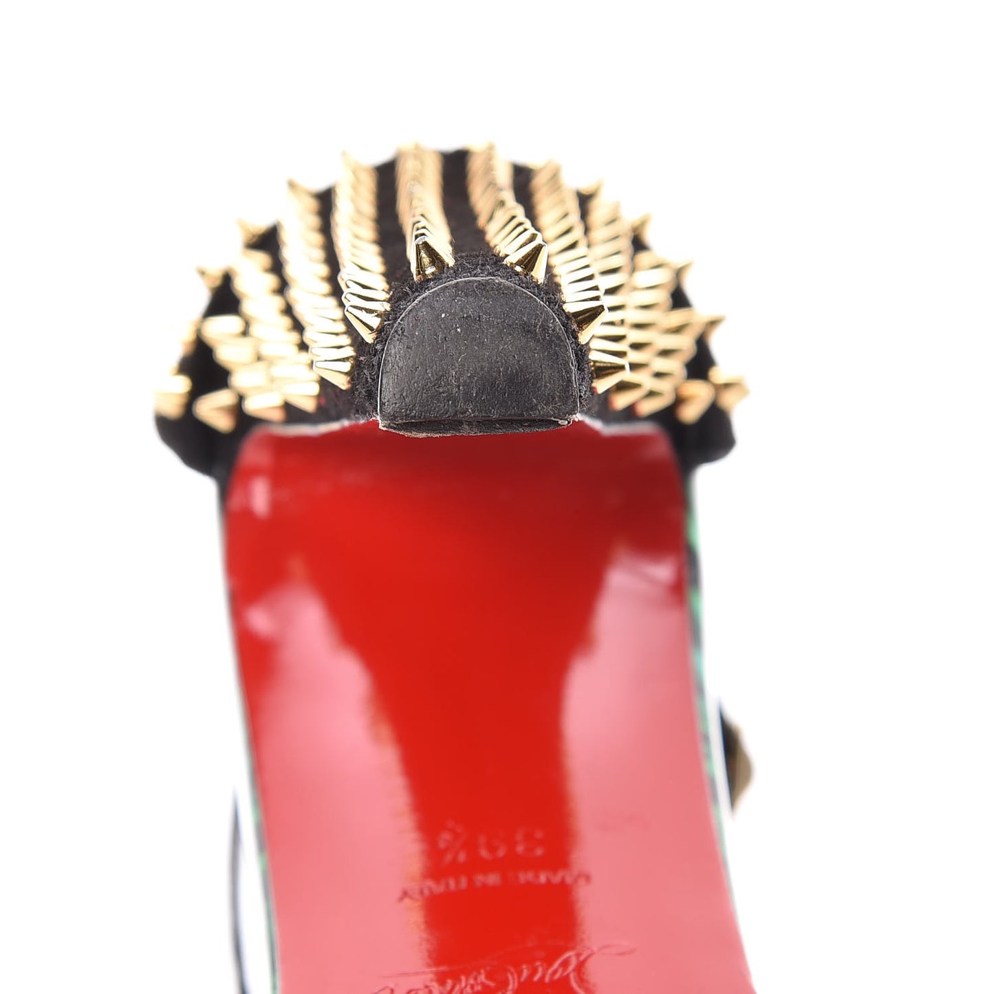 Patent Malachite Tropanita 100 39.5 Spiked Sandals Vert
