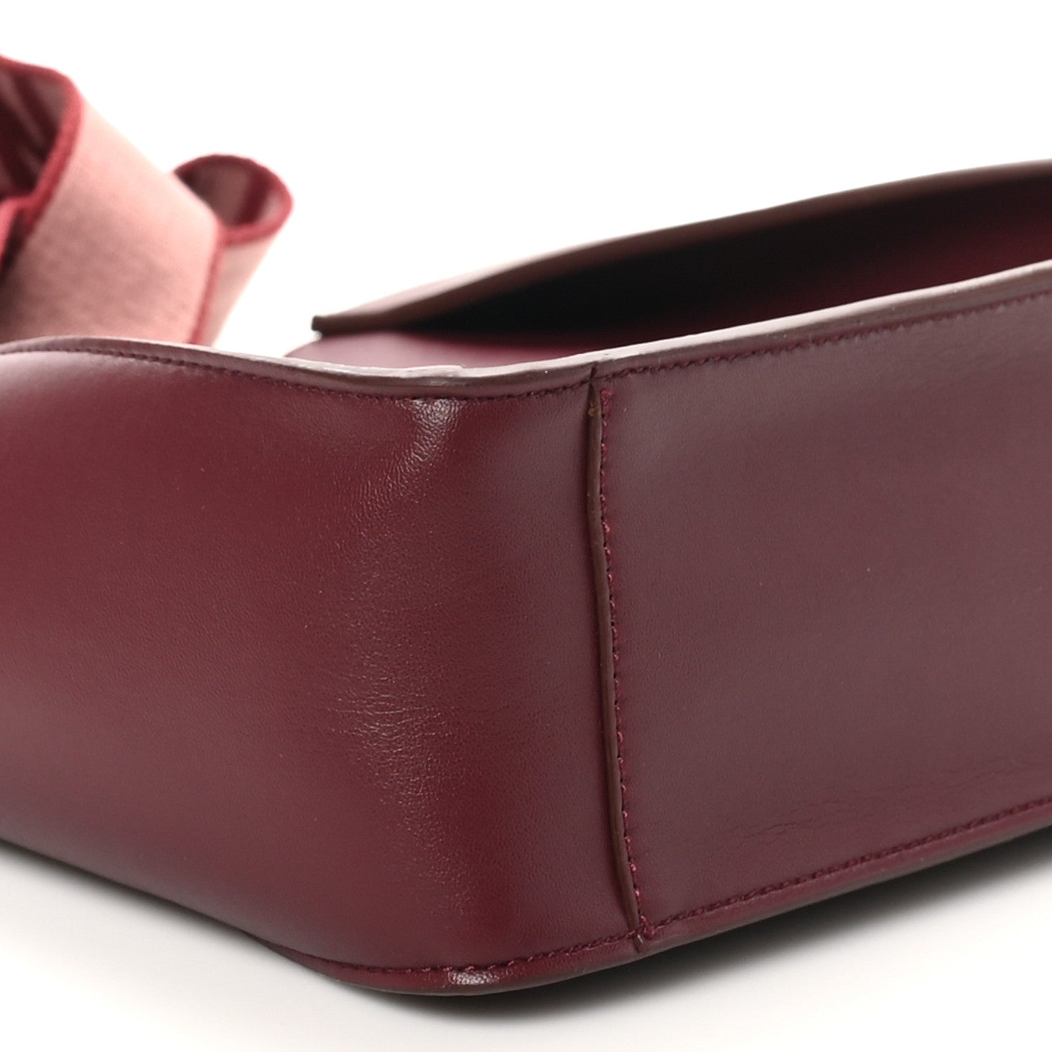 Stella McCartney Eco Alter Nappa Perforated Logo Mini Crossbody Wine 8 of 9