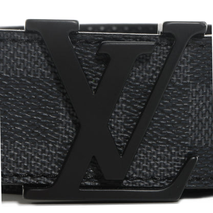 Louis Vuitton Damier Graphite LV Initiales Belt 100 40 6 of 6