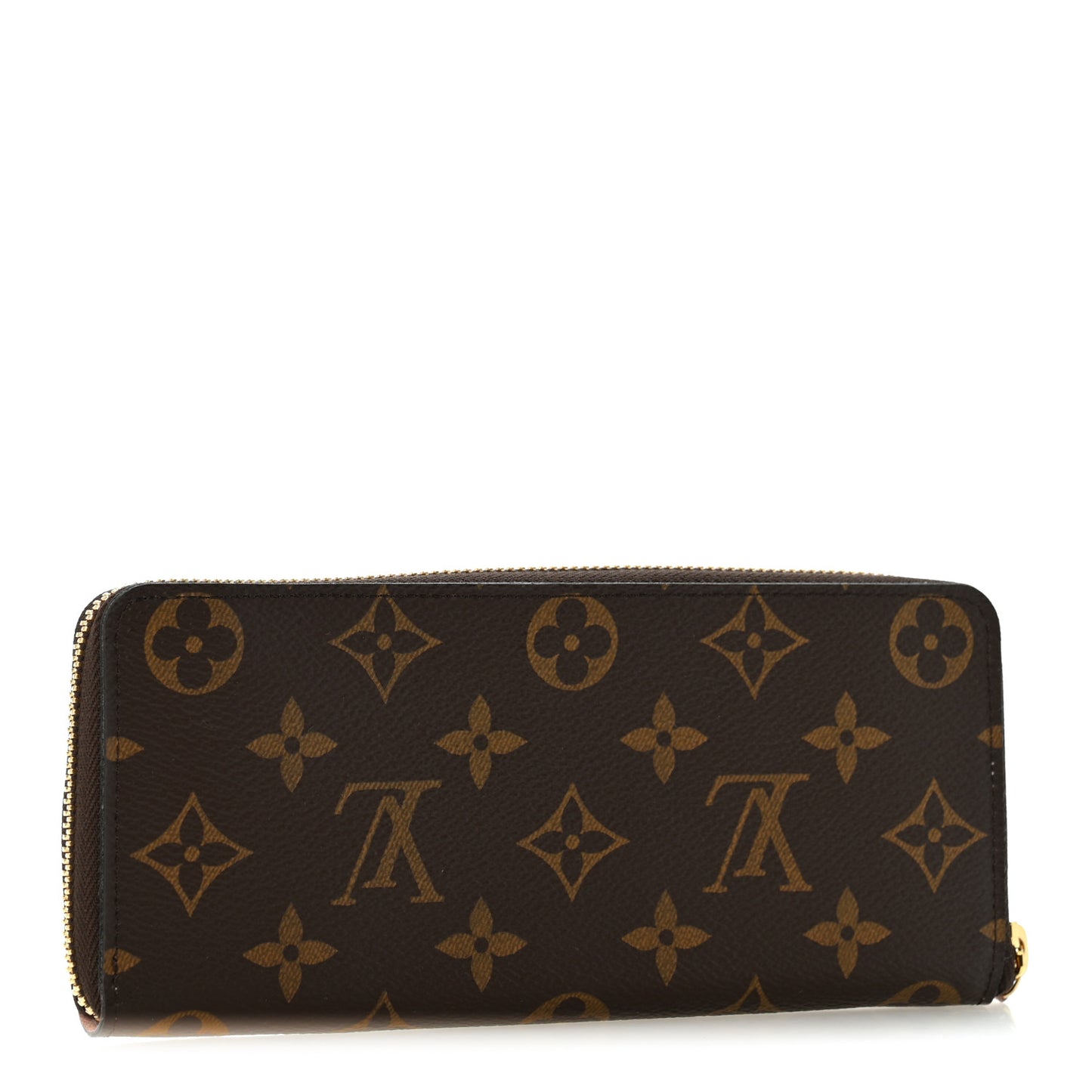 Monogram Clemence Wallet Rose Ballerine