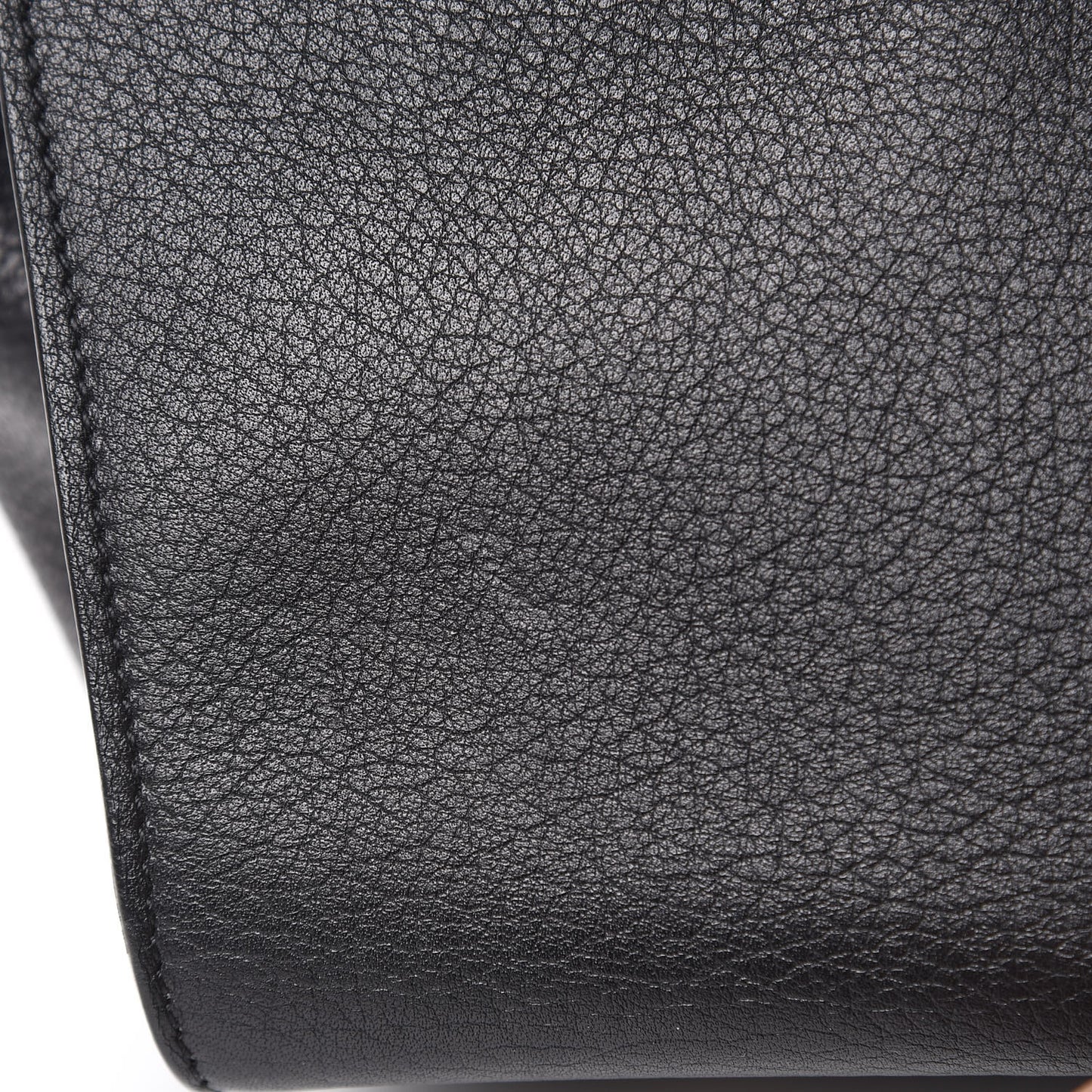 Crisped Calfskin Medium Tie Knot Tote Black