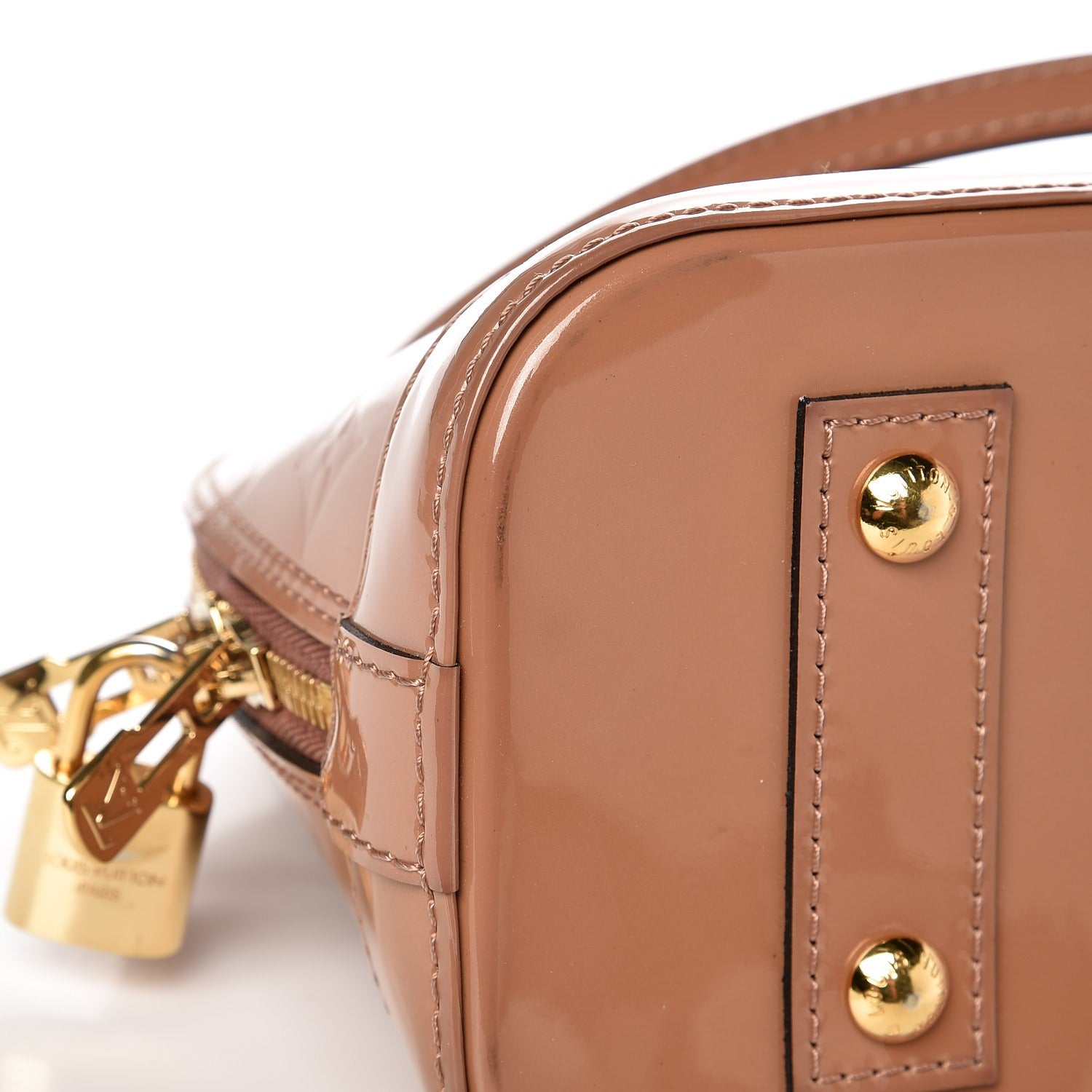 Louis Vuitton Vernis Alma BB Rose Velours 10 of 11