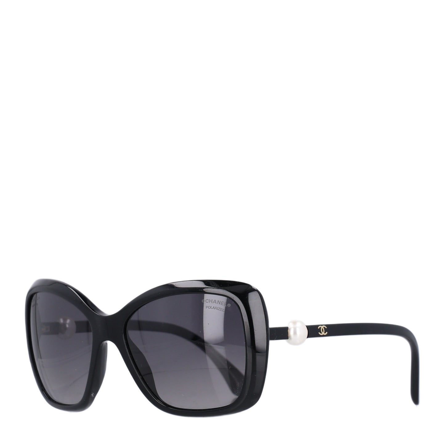 Pearl Polarized Square Sunglasses 5303-H Black