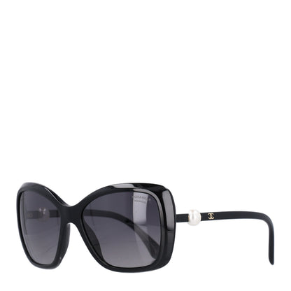 Chanel Pearl Polarized Square Sunglasses 5303-H Black 1 of 7