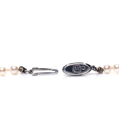 Mikimoto Sterling Silver Akoya Pearl 3.5-7mm Graduated Strand Necklace 4 of 5