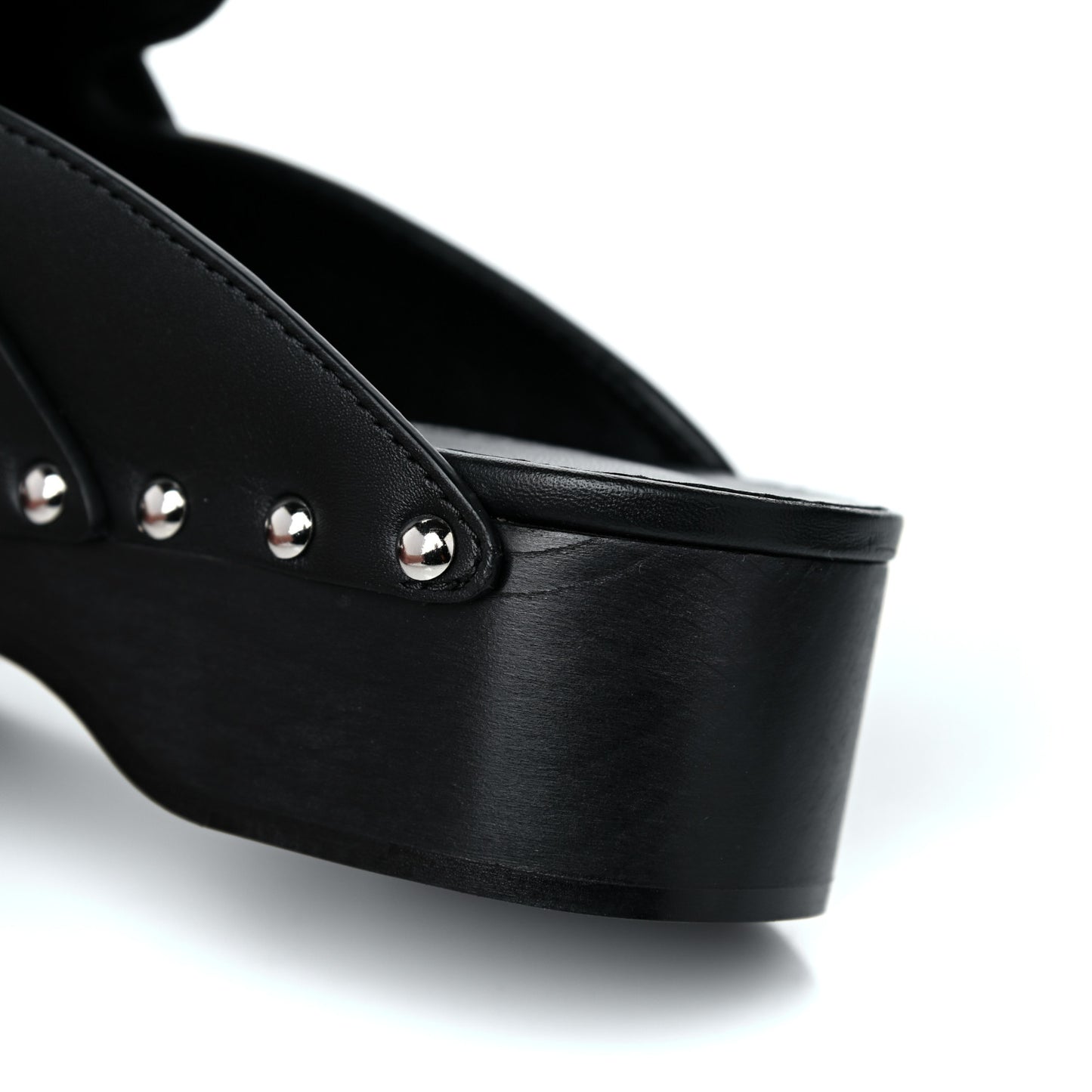 Calfskin Calya Mules 37 Black