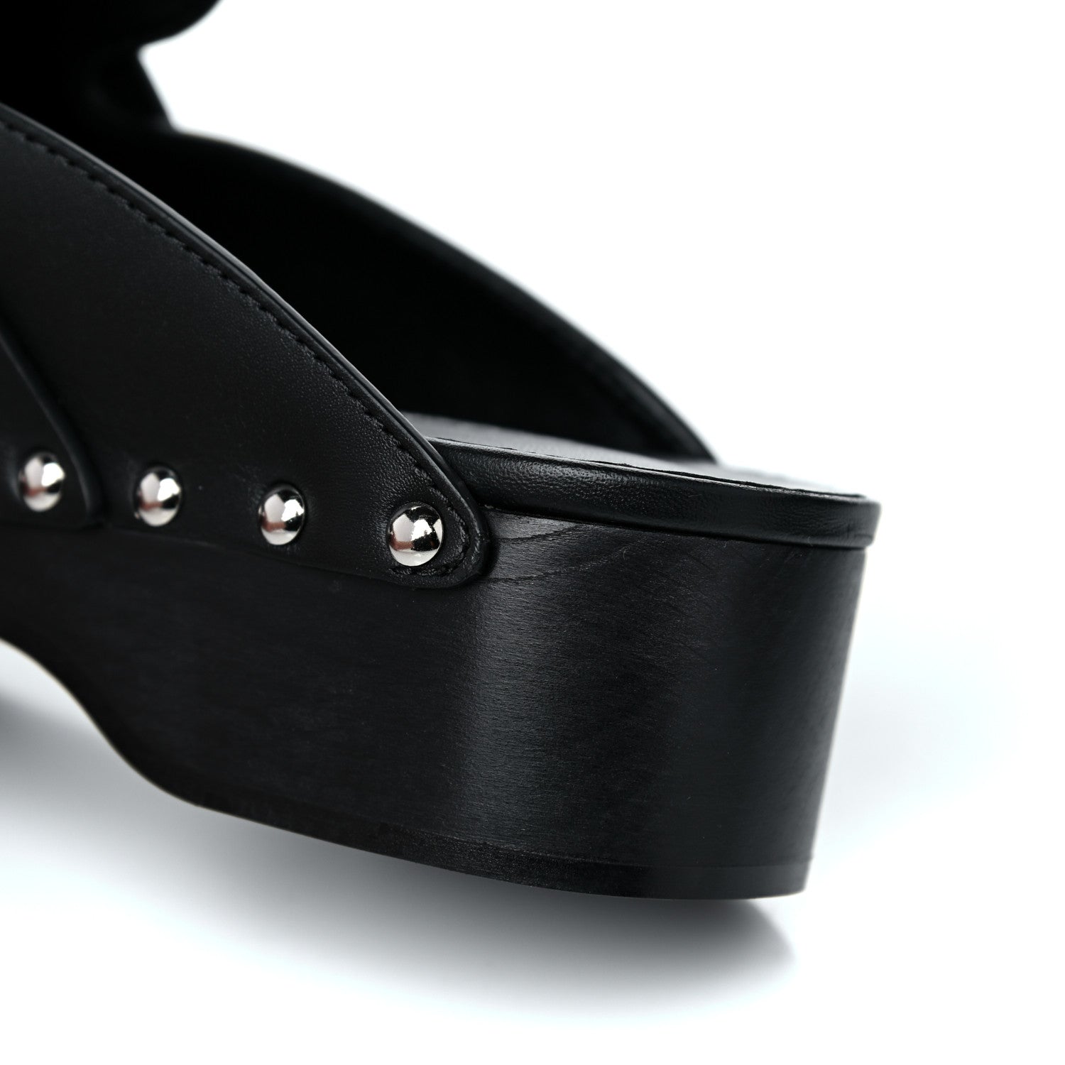 Hermes Calfskin Calya Mules 37 Black 8 of 14