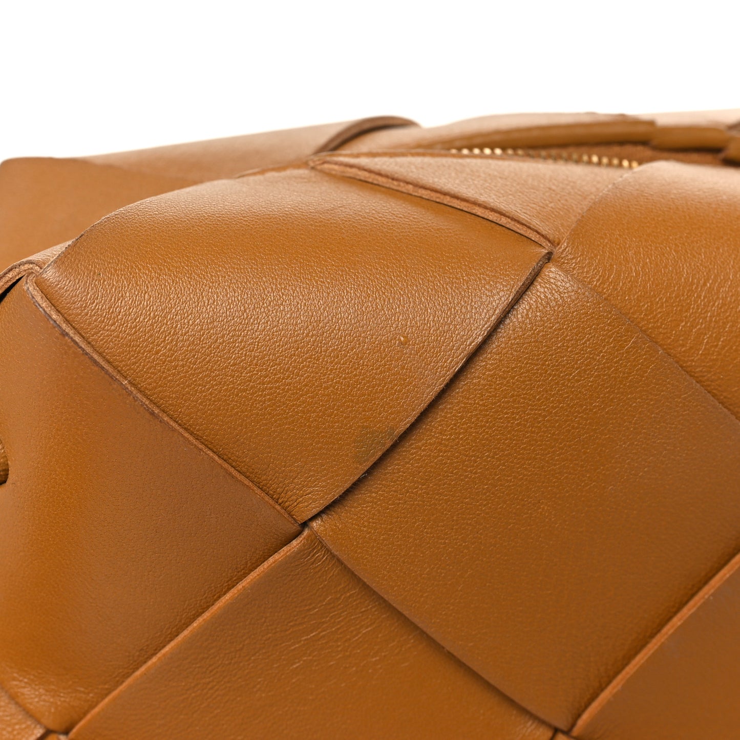 Lambskin Maxi Intrecciato Mini Cassette Camera Bag Acorn