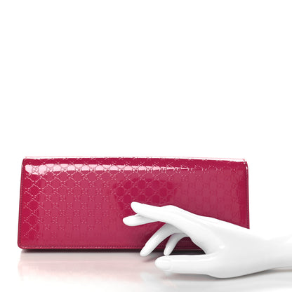 Gucci Patent Microguccissima Small Broadway Clutch Peonia Flower 2 of 10