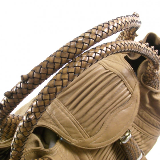 Fendi Nappa Pleated Spy Bone 5 of 11