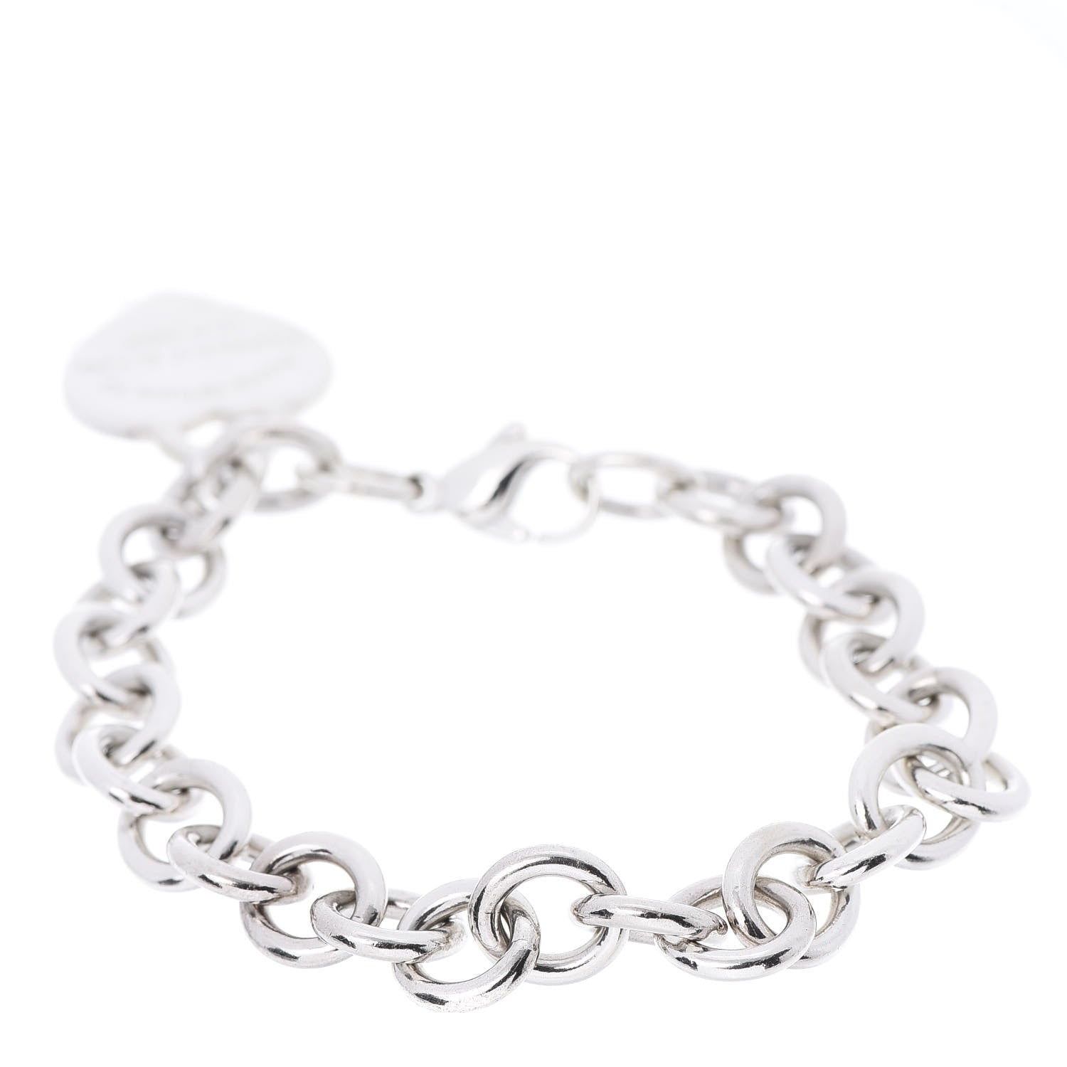 Tiffany Sterling Silver Return to Heart Tag Charm Bracelet 3 of 6