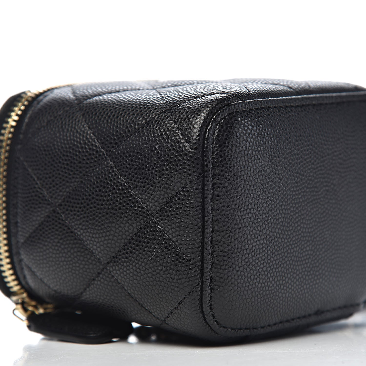 Chanel Caviar Quilted Mini Vanity Case With Chain Black 8 of 11
