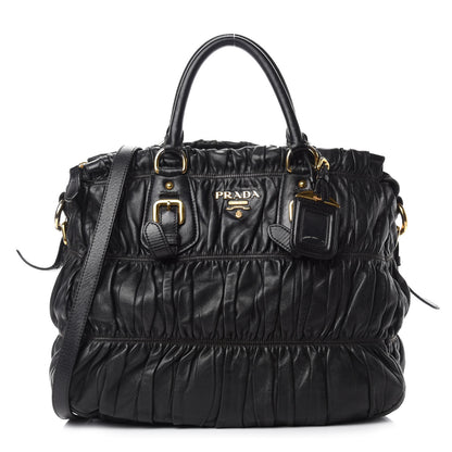 Prada Nappa Gaufre Tote Black 1 of 13