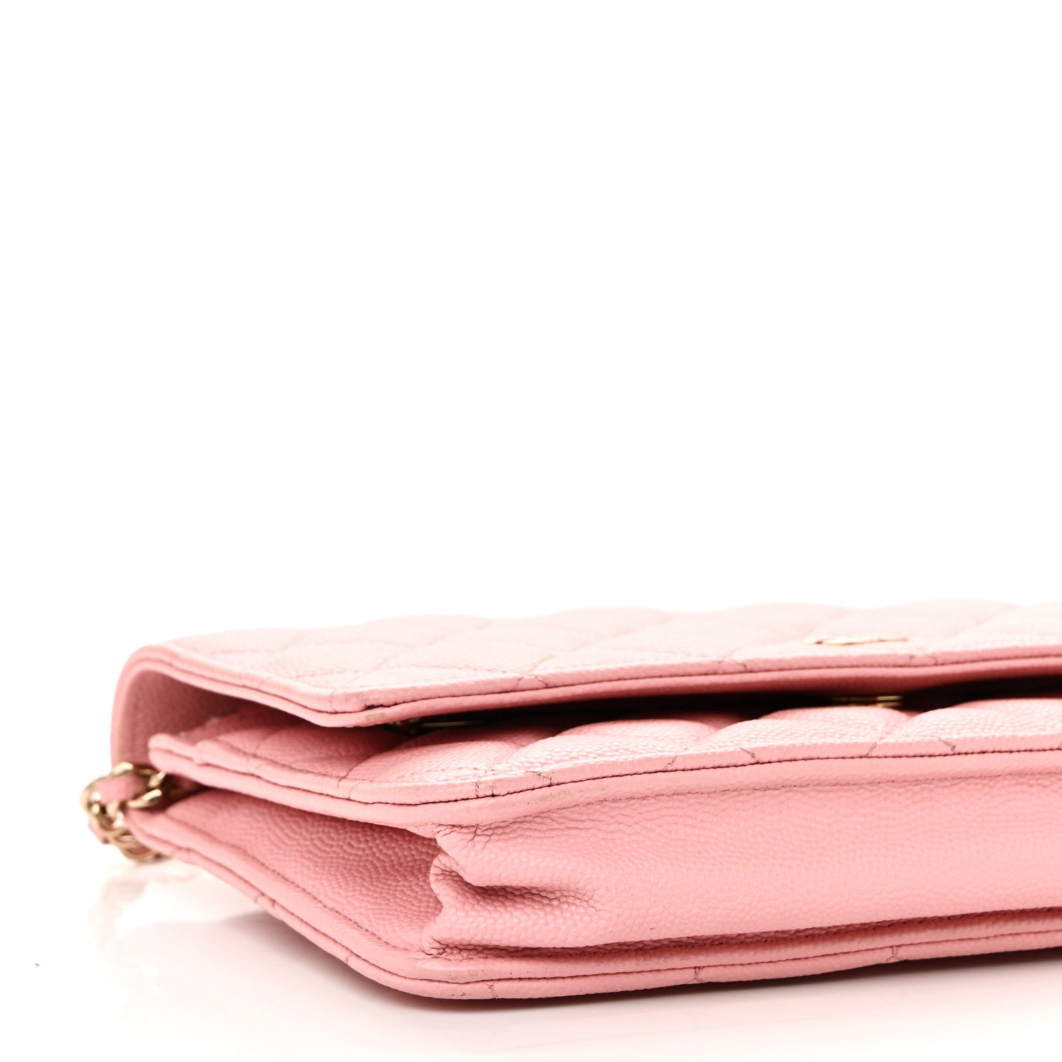 Chanel Caviar Quilted Wallet on Chain WOC Light Pink 10 of 12
