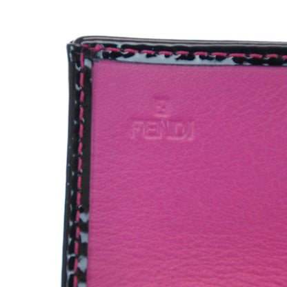 Fendi Zucchino Continental Wallet Black Pink 8 of 9